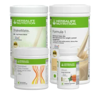 Formula 1 Vanilla Nutritional Shake, Shakemate, 200g Protein Powder, and Afresh Wellness Pack