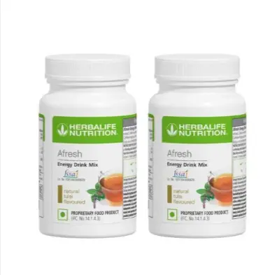 Herbalife Afresh Energy Drink Mix 50g Tulsi Pack Of 2